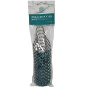Wholesale - 12pc LT. BLUE METAL ROLLER HOOKS C/P 72, UPC: 810002208713